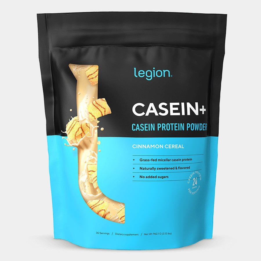 Legion Casein+ Pure Micellar Casein Protein Powder - Bodybuilding.com